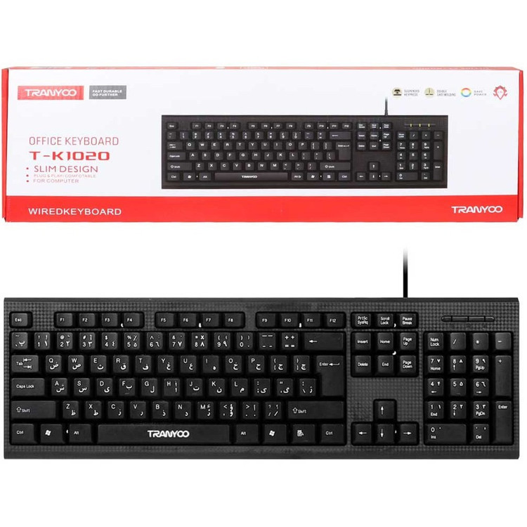کیبورد با سیم ترانیو مدل T-K1020