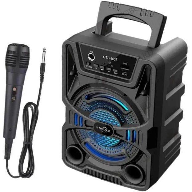 اسپیکر بلوتوثی قابل حمل GTS-1637 با میکروفون