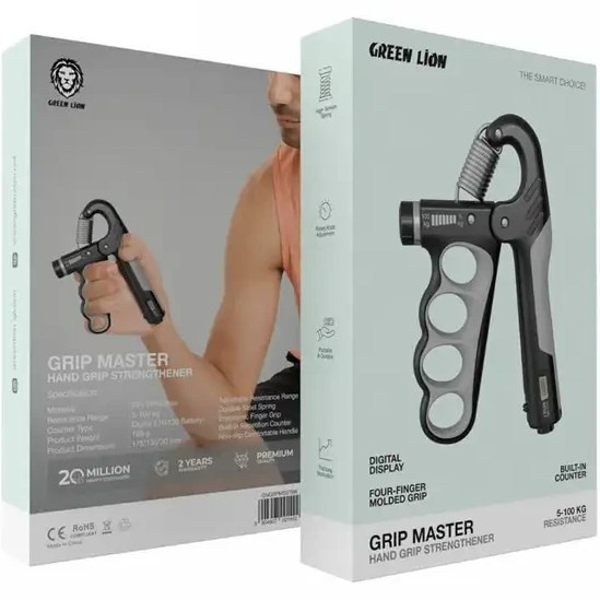 فنر تقویت مچ دست گرین لاین مدل Green Lion Grip Master Hand Grip Strengthener